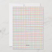 Pasgeboren vakantiefoto kleurrijk feestdagenkaart (Achterkant)