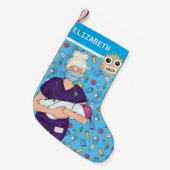 Pasgeboren verpleegster kleine kerstsok (Voorkant (Hangend))