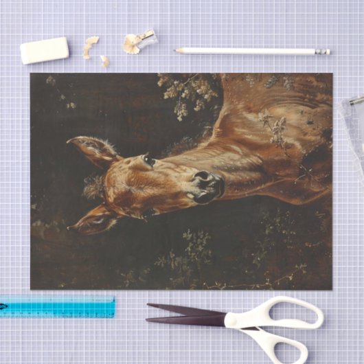 Pasgeboren veulen schilderij Decoupage Tissuepapier (Craft)