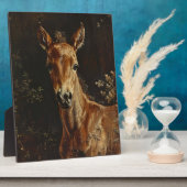 Pasgeboren veulen schilderij fotoplaat (Zijkant)