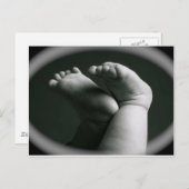 pasgeboren voeten briefkaart (Voorkant / Achterkant)