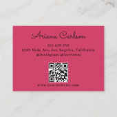 Pasgeboren zorgspecialist neonatoloog QR-code Visitekaartje (Achterkant)