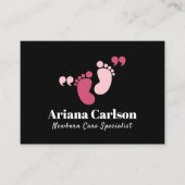 Pasgeboren zorgspecialist neonatoloog QR-code Visitekaartje (Voorkant)