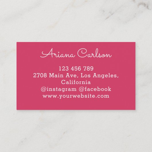 Pasgeboren zorgspecialist neonatoloog visitekaartje (Achterkant)