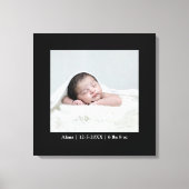 Pasgeborene | Eén foto | Custom Canvas Afdruk (Voorkant)