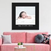 Pasgeborene | Eén foto | Custom Canvas Afdruk (Insitu (Woonkamer))