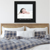 Pasgeborene | Eén foto | Custom Canvas Afdruk (Insitu (Slaapkamer))