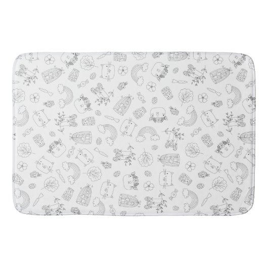 Pasgeborene Kiddie Patroon Badmat (Voorkant)