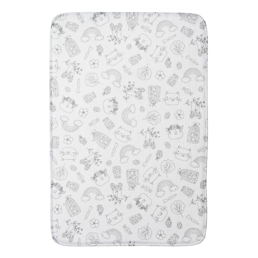 Pasgeborene Kiddie Patroon Badmat (Voorkant Verticaal)