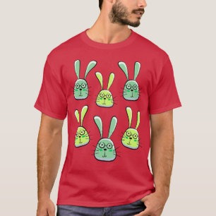 Pasgeborene mooie paaseieren, gelukkig paasbrood t-shirt