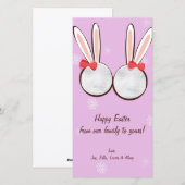 Pasgeborene paasfotokaarten feestdagenkaart (Voorkant / Achterkant)