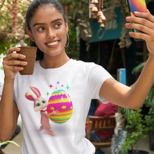 Pasgeborene paaspasta blij paaseiertje t-shirt