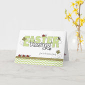 Pasgeborenen Aangepaste naam Groene Chevron Kaart (Gele Bloem)