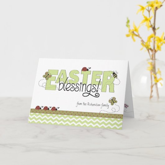 Pasgeborenen Aangepaste naam Groene Chevron Kaart (Gele Bloem)