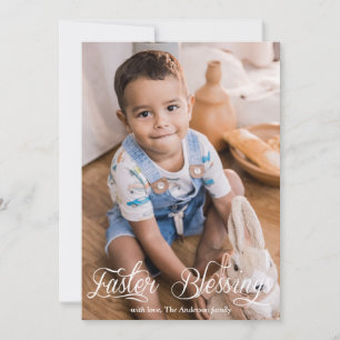 Pasgeborenen Baby Kinder familie Foto Feestdagenkaart