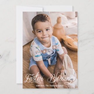 Pasgeborenen Baby Kinder familie Foto Feestdagenkaart