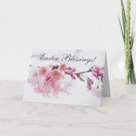 Pasgeborenen Bijbel Verse Roze Cherry Blossom Feestdagen Kaart