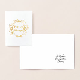 Pasgeborenen en paasbundels — Typografie Folie Kaarten