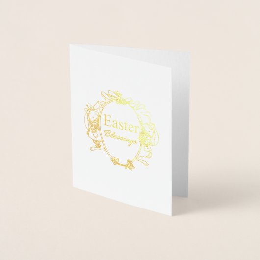 Pasgeborenen en paasbundels — Typografie Folie Kaarten (Voorkant)