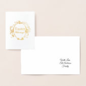 Pasgeborenen en paasbundels — Typografie Folie Kaarten (Display)