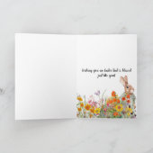 Pasgeborenen Kaart Vintage Bunny (Binnen)