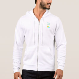Pasgeborenen Mannen met volledige Zip Hoodie