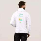 Pasgeborenen Mannen met volledige Zip Hoodie (Achterkant volledig)