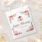 Pasgeborenen met Floral Cross Bedankzakje (Geknipt)