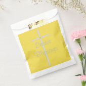 Pasgeborenen met witte gele pleisters bedankzakje (Gezegeld)