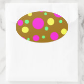 Pasgeborenen Ovale Sticker (Tas)