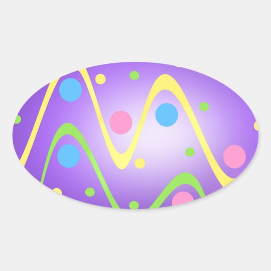 Pasgeborenen Ovale Sticker (Voorkant)