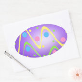 Pasgeborenen Ovale Sticker (Envelop)