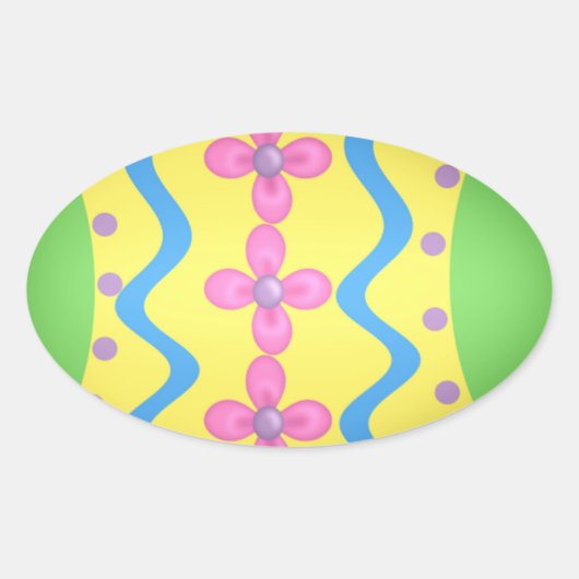 Pasgeborenen Ovale Sticker (Voorkant)