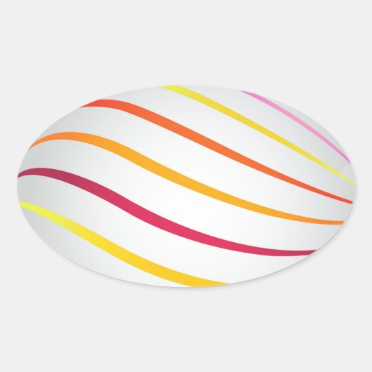 Pasgeborenen Ovale Sticker (Voorkant)