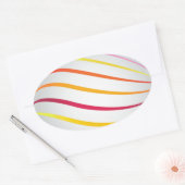 Pasgeborenen Ovale Sticker (Envelop)