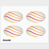 Pasgeborenen Ovale Sticker (Vel)