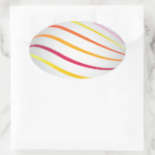 Pasgeborenen Ovale Sticker (Tas)