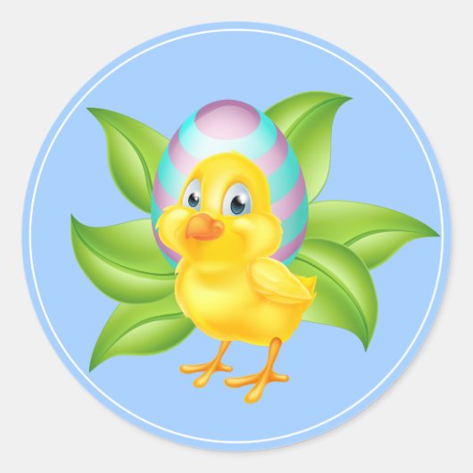 Pasgeborenen Ronde Sticker (Voorkant)