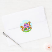 Pasgeborenen Ronde Sticker (Envelop)