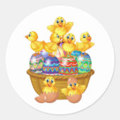 Pasgeborenen Ronde Sticker (Voorkant)