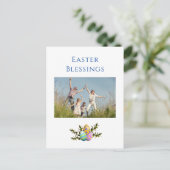 Pasgeborenen Verlichting Moderne Christelijke fami Feestdagenkaart (Staand voorkant)