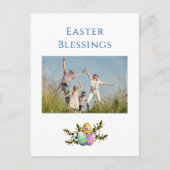 Pasgeborenen Verlichting Moderne Christelijke fami Feestdagenkaart (Voorkant)