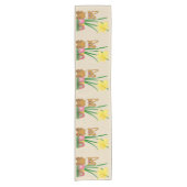 Pasgebundelaar en Daffodils Holiday Table Runner Korte Tafelloper (Voorkant)