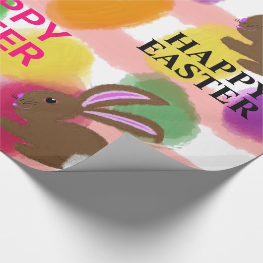 Pasgebundelde gekleurde eieren cadeaupapier (Hoek)