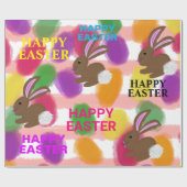 Pasgebundelde gekleurde eieren cadeaupapier (Vlak)