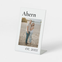 Pasgehuwden Reclamebord Met Voetstuk