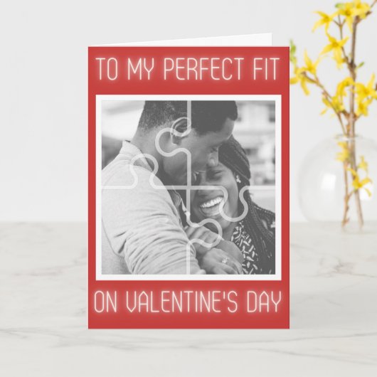 Pasgemaakte Valentijnskaart met Foto Kaart (Gele Bloem)