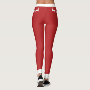 Pasgetrouwd Eerste Kerstmis Getrouwd Klassieke Rod Leggings