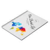 Pasgetrouwd EMMERLIJST Wereld Reis Kaart Thema Notitieboek (Linkerzijde)