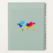 Pasgetrouwd EMMERLIJST Wereld Reis Kaart Thema Planner (Achterkant)